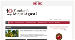 Desktop Screenshot of fundaciomiquelagusti.com