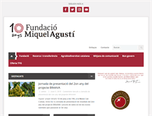 Tablet Screenshot of fundaciomiquelagusti.com